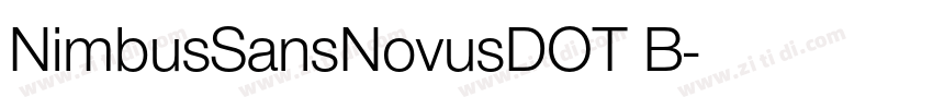 NimbusSansNovusDOT B字体转换